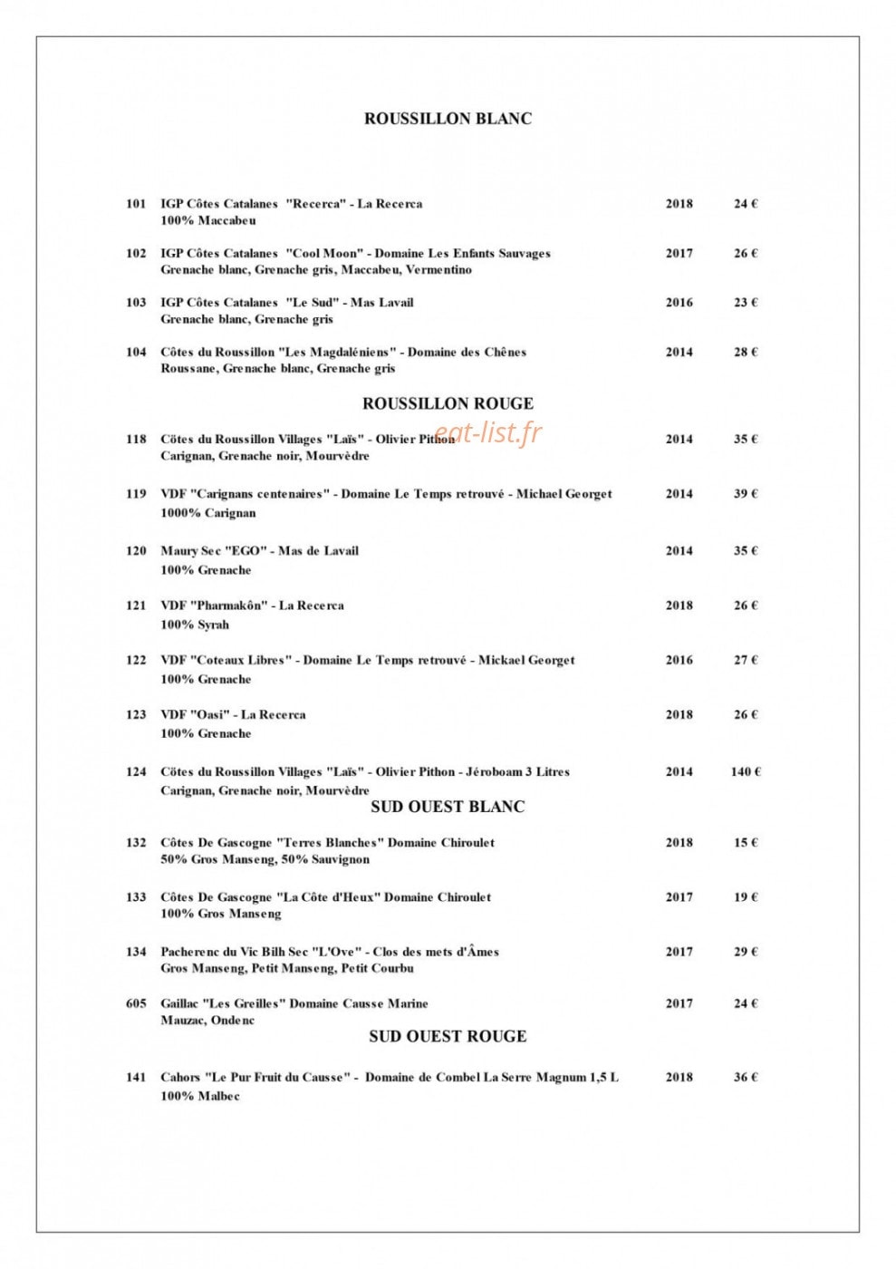 Arnaud Nicolas — carte page 5