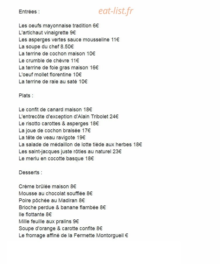 Aux Vieux Garçons — carte page 2