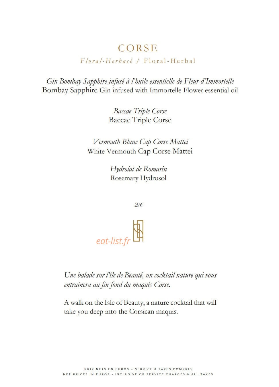 Bar James Joyce — carte page 7