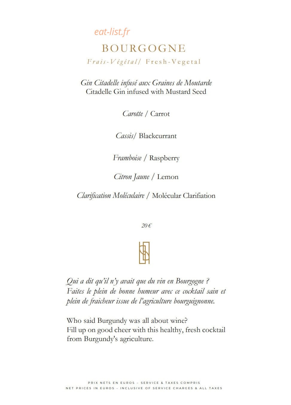 Bar James Joyce — carte page 6