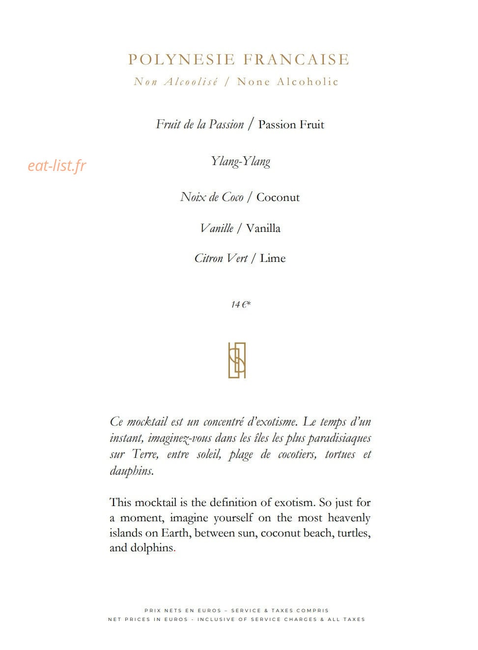 Bar James Joyce — carte page 11