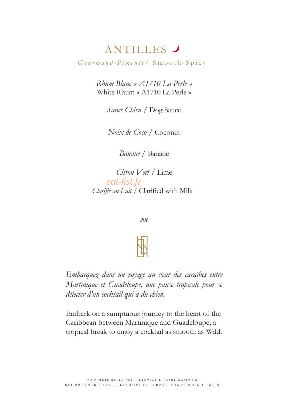 Bar James Joyce — carte page 5