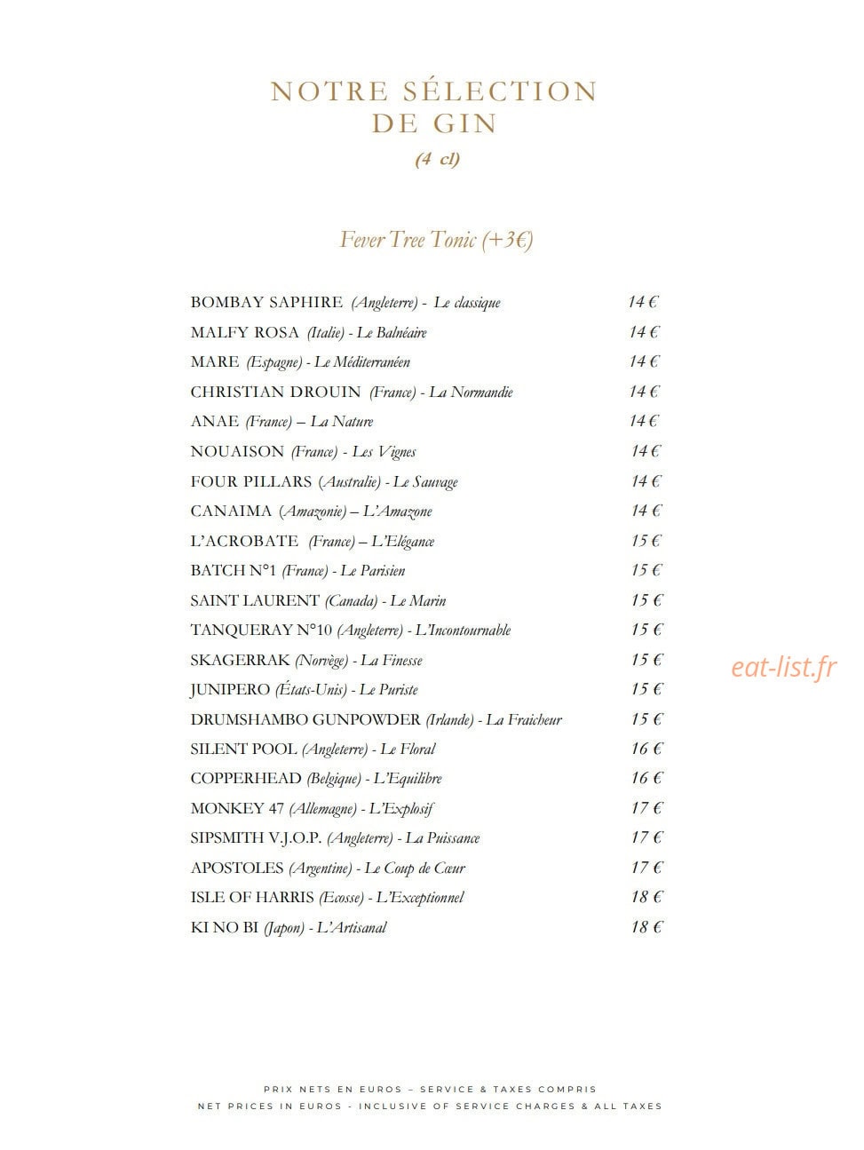 Bar James Joyce — carte page 12