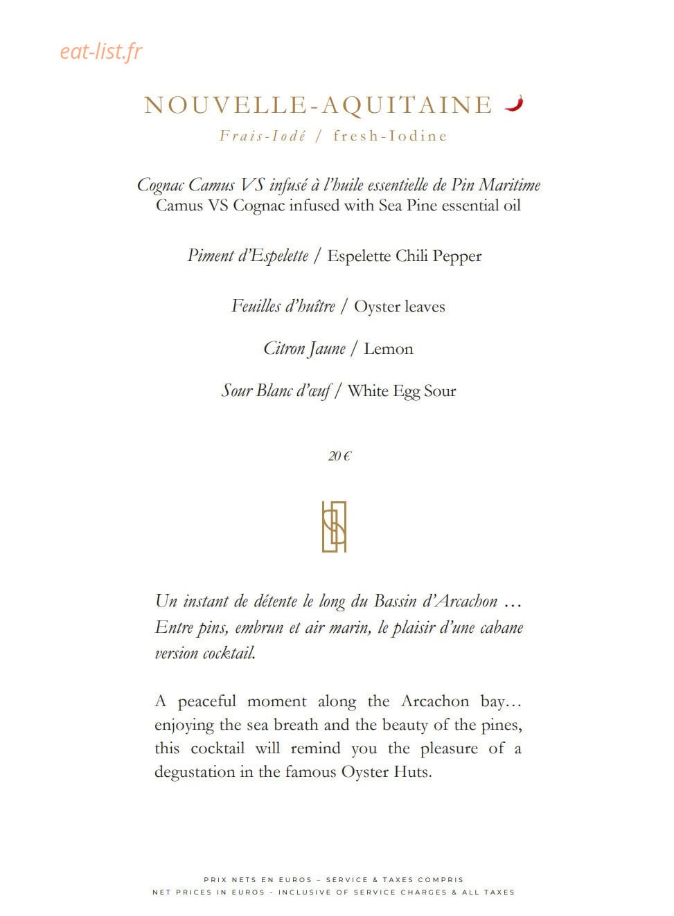 Bar James Joyce — carte page 3