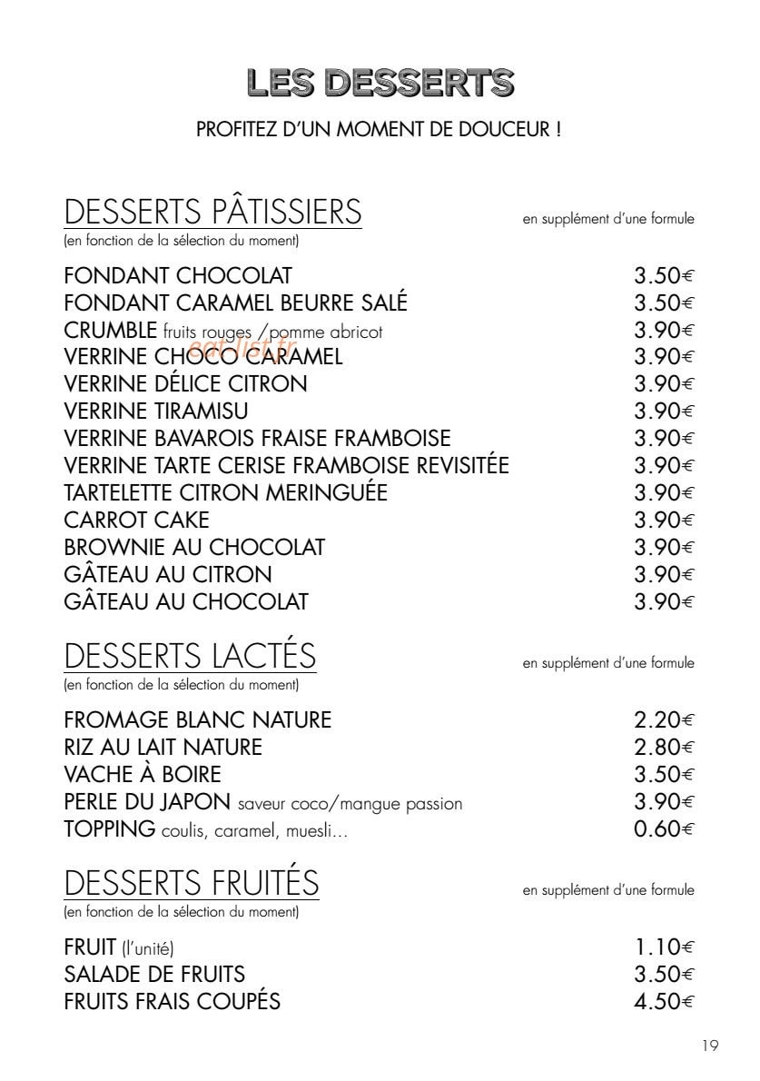 Bert's — carte page 11