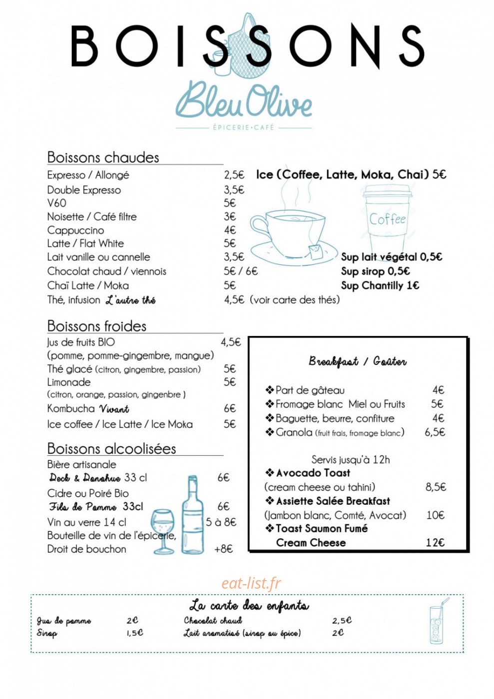 Bleu Olive — carte page 2