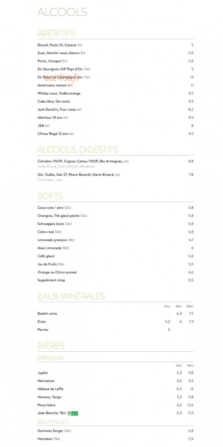 Café Concorde — carte page 4