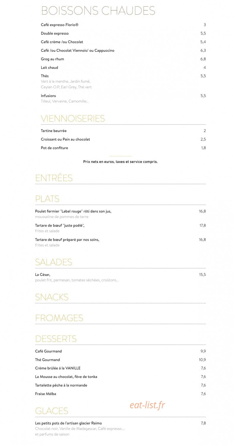 Café Concorde — carte page 5
