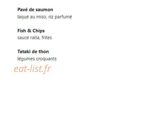 Café d’Orsay — carte page 6