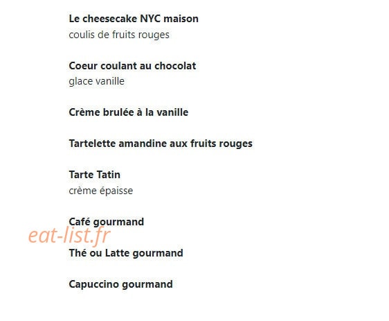 Café d’Orsay — carte page 10