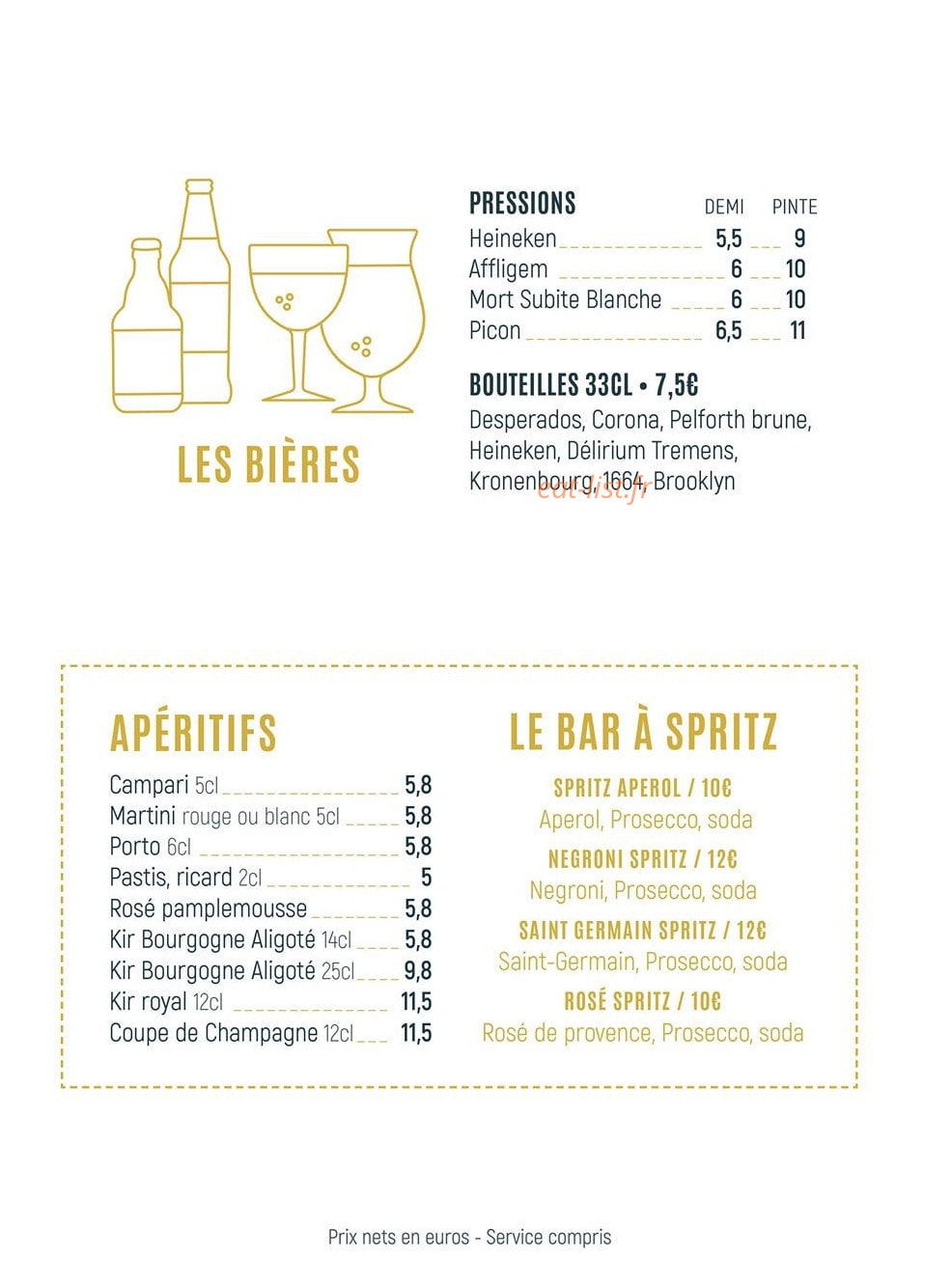 Café des officiers — carte page 6