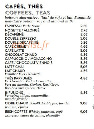 Café du Marché — carte page 12