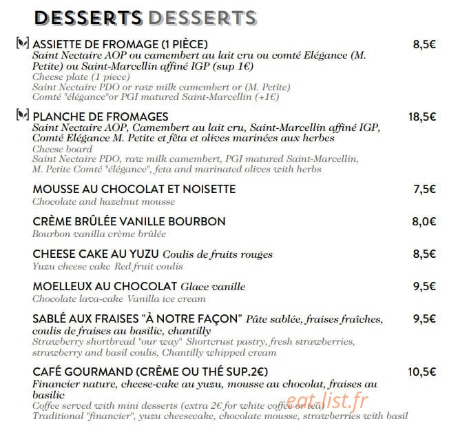 Café du Marché — carte page 5
