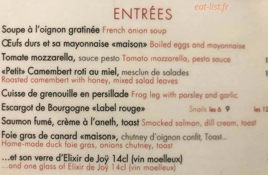 Café gustave — carte page 1