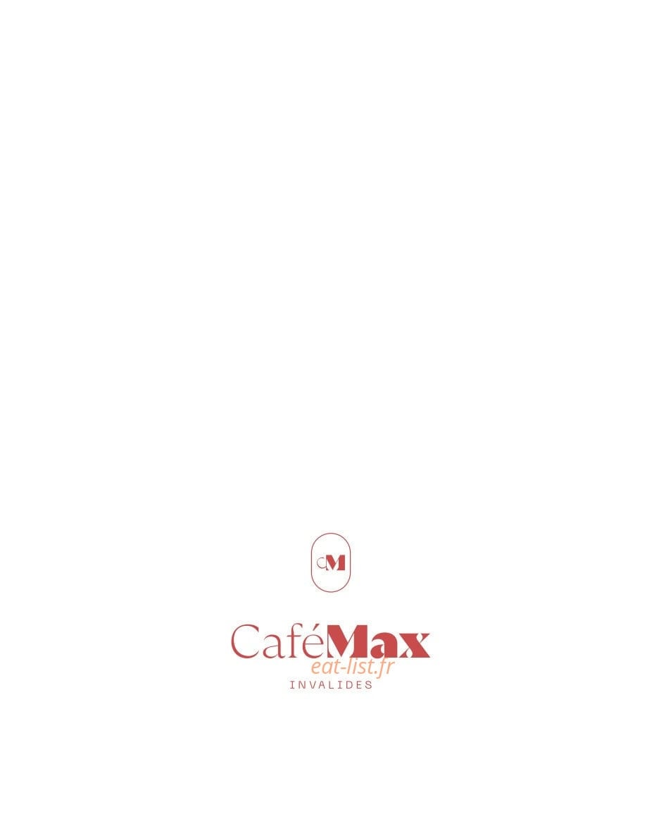 Café Max Invalides — carte page 1