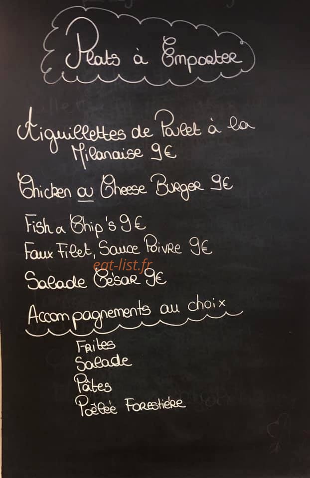 Chez Gustave — carte page 1