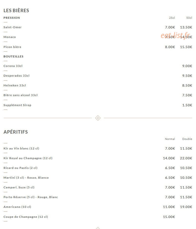 Chez Ribe — carte page 7