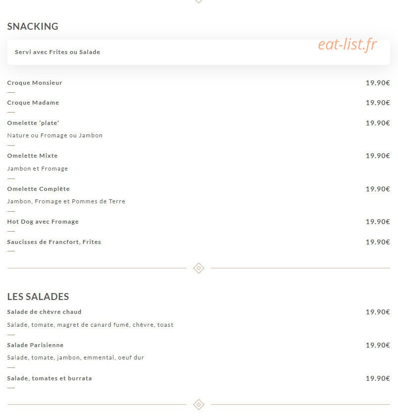 Chez Ribe — carte page 2