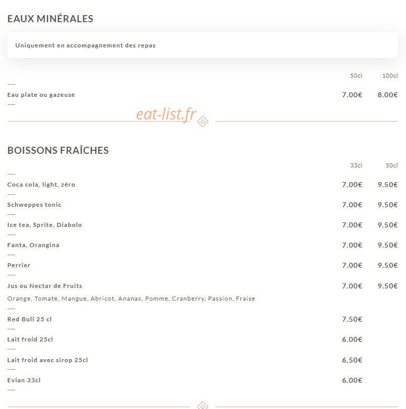 Chez Ribe — carte page 5