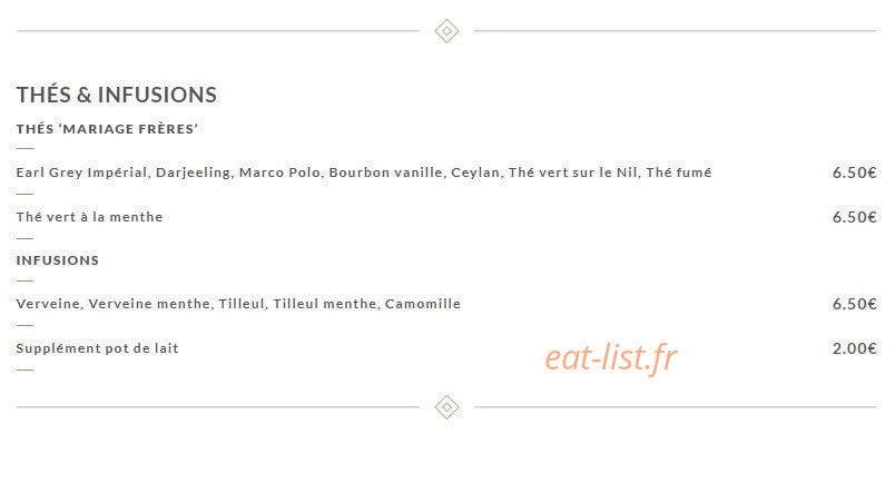 Chez Ribe — carte page 12