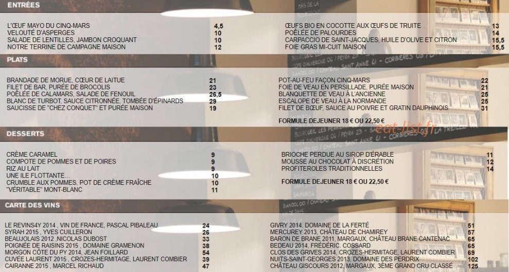 Cinq mars — carte page 1