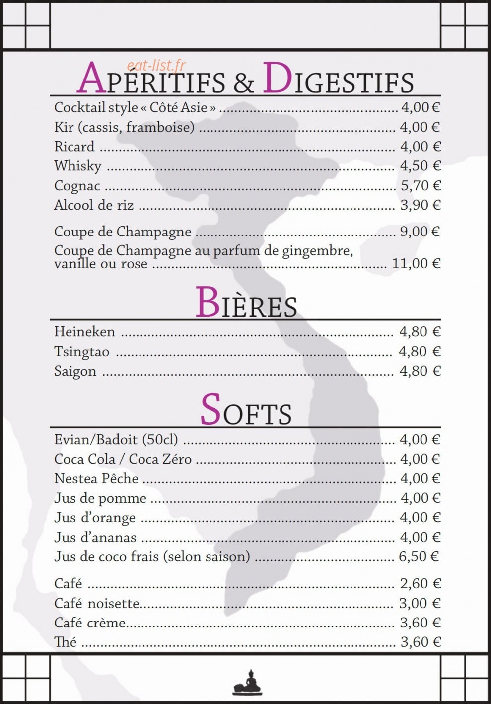 Côté Asie — carte page 6