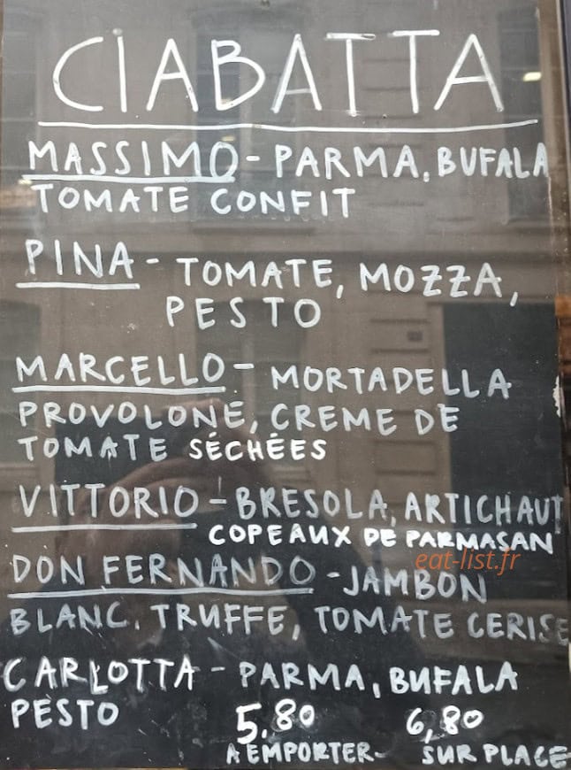 Da Rocco — carte page 1