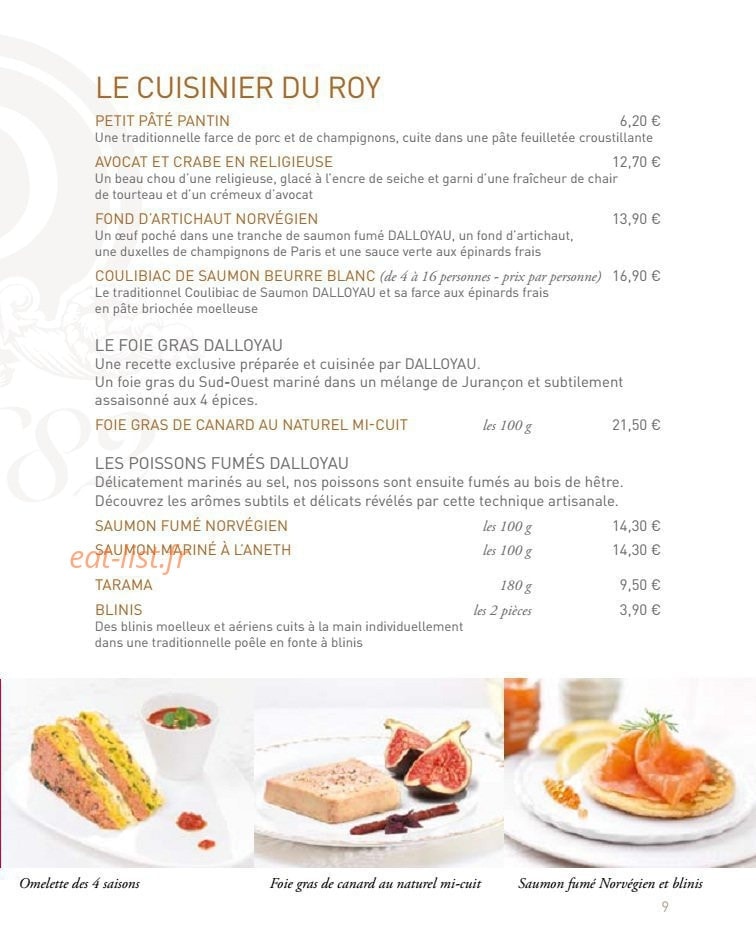 Dalloyau — carte page 3