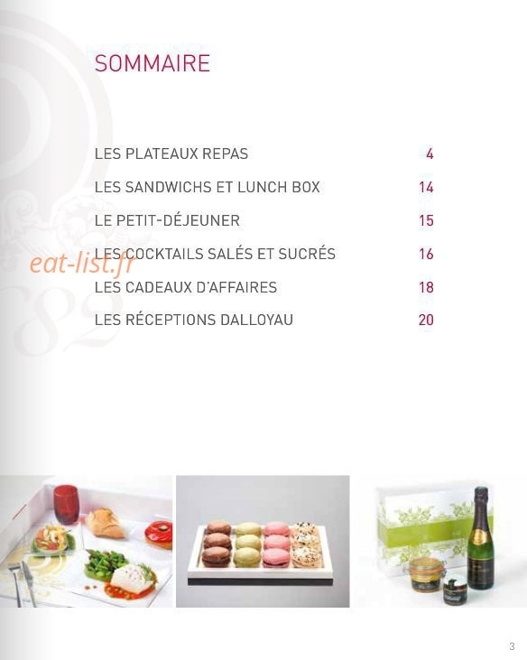 Dalloyau — carte page 15