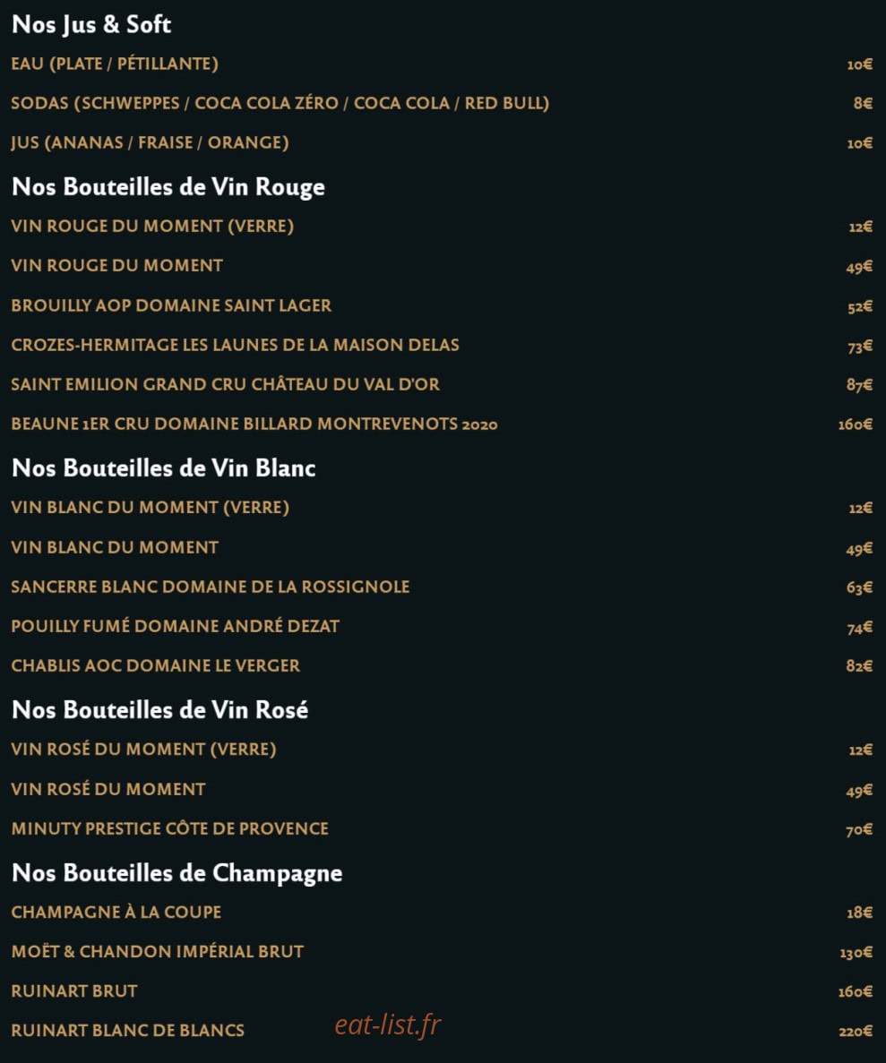 Divine Alcôve — carte page 3