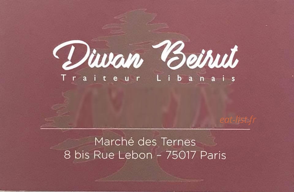 Diwan Beirut — carte page 1