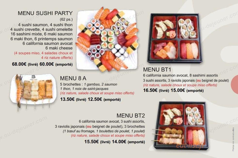 Fun Sushi — carte page 15