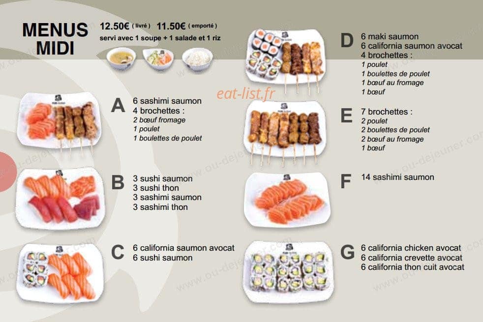Fun Sushi — carte page 12