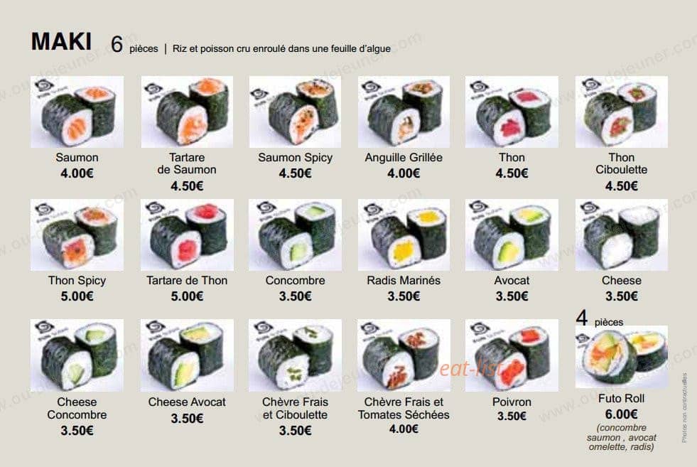 Fun Sushi — carte page 5