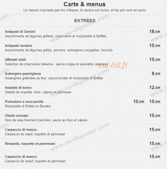 Gemini — carte page 1