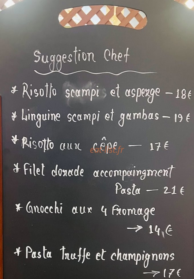 Gusto Italia Amélie — carte page 1