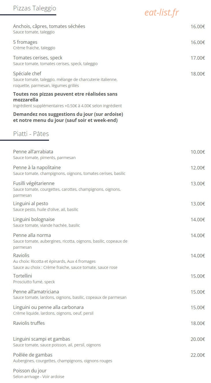 Gusto Italia — carte page 3