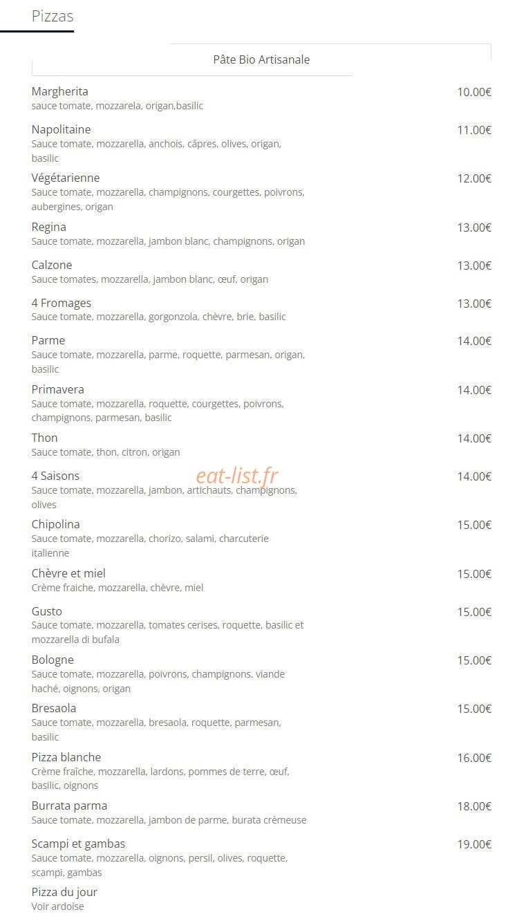 Gusto Italia — carte page 2