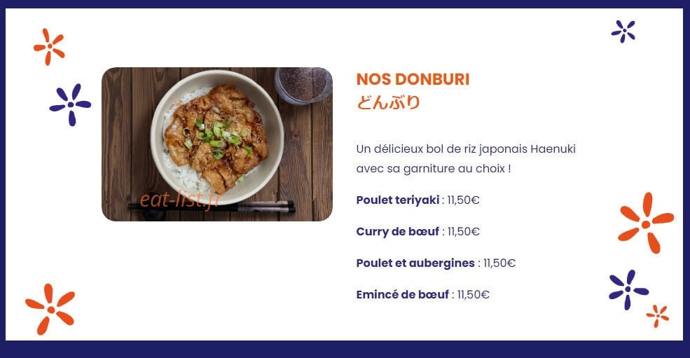 Hana Bento — carte page 2