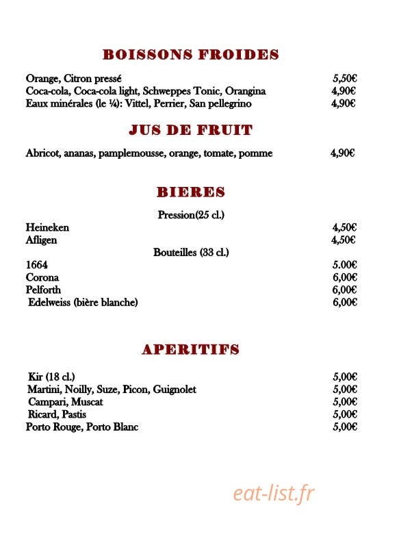 Hotel Bac Saint Germain — carte page 6