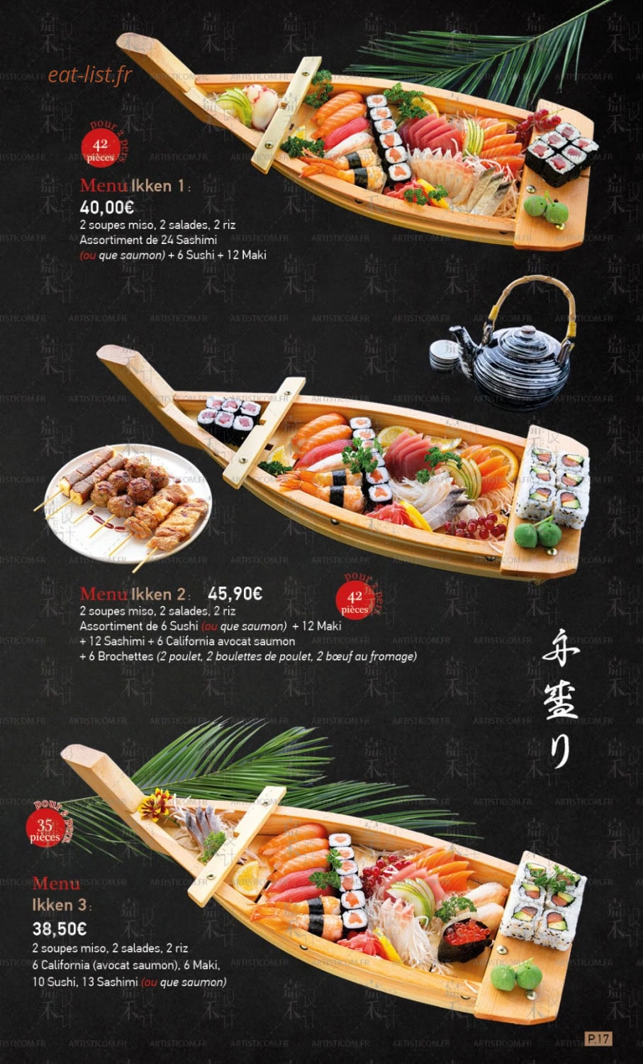 ikken sushi — carte page 15