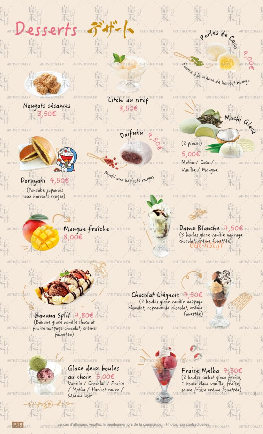 ikken sushi — carte page 16
