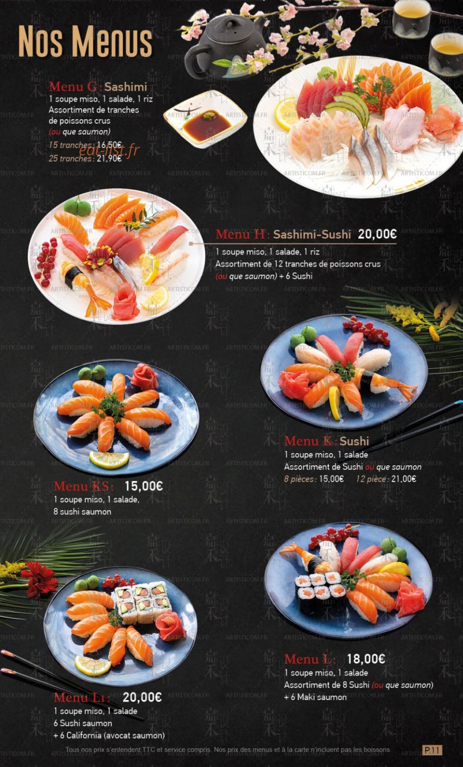 ikken sushi — carte page 9