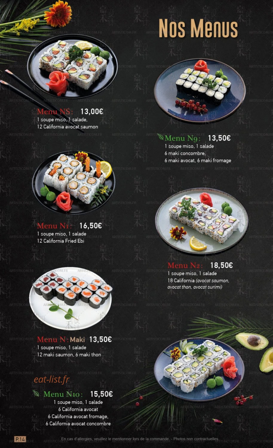 ikken sushi — carte page 12