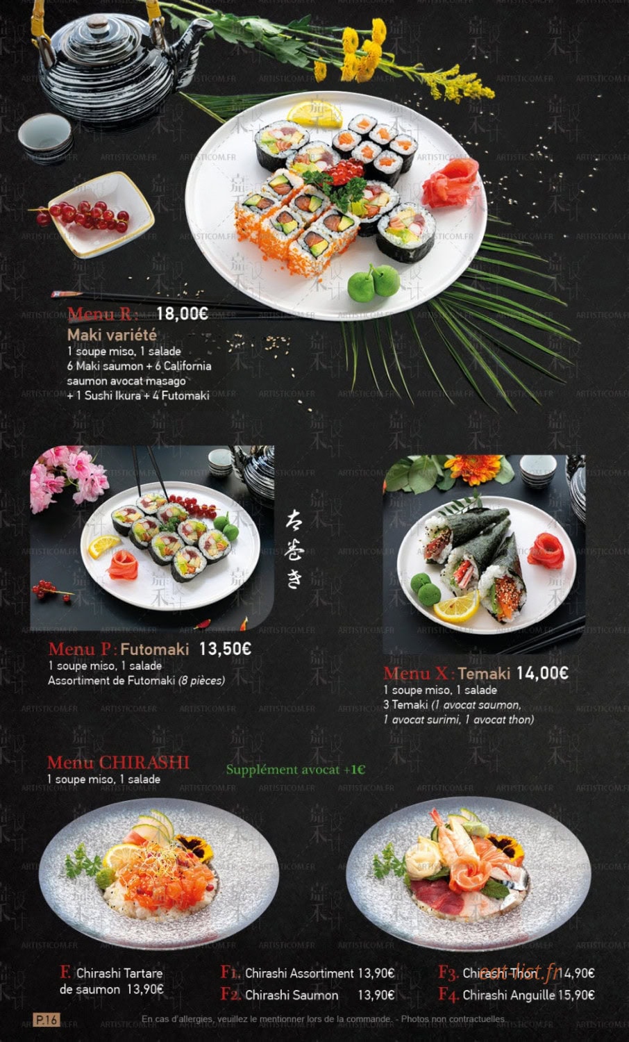 ikken sushi — carte page 14