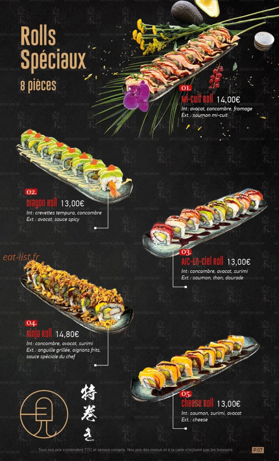 ikken sushi — carte page 5