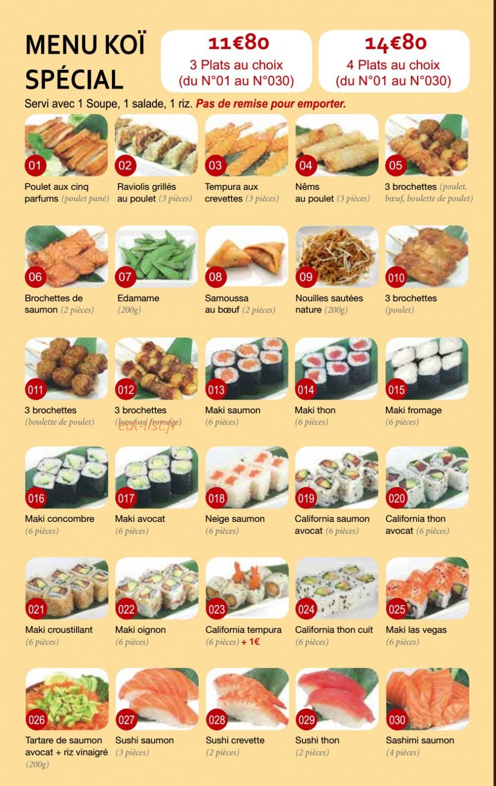 Koi — carte page 3