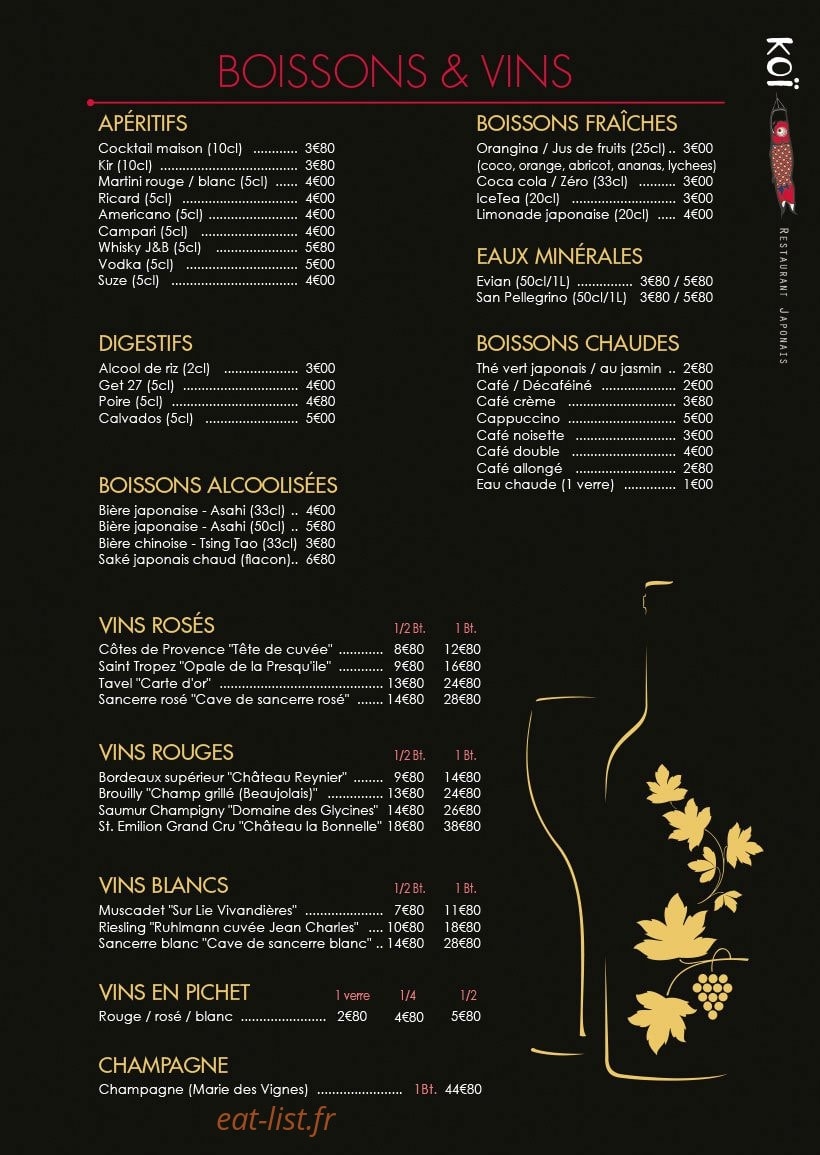 Koi — carte page 7