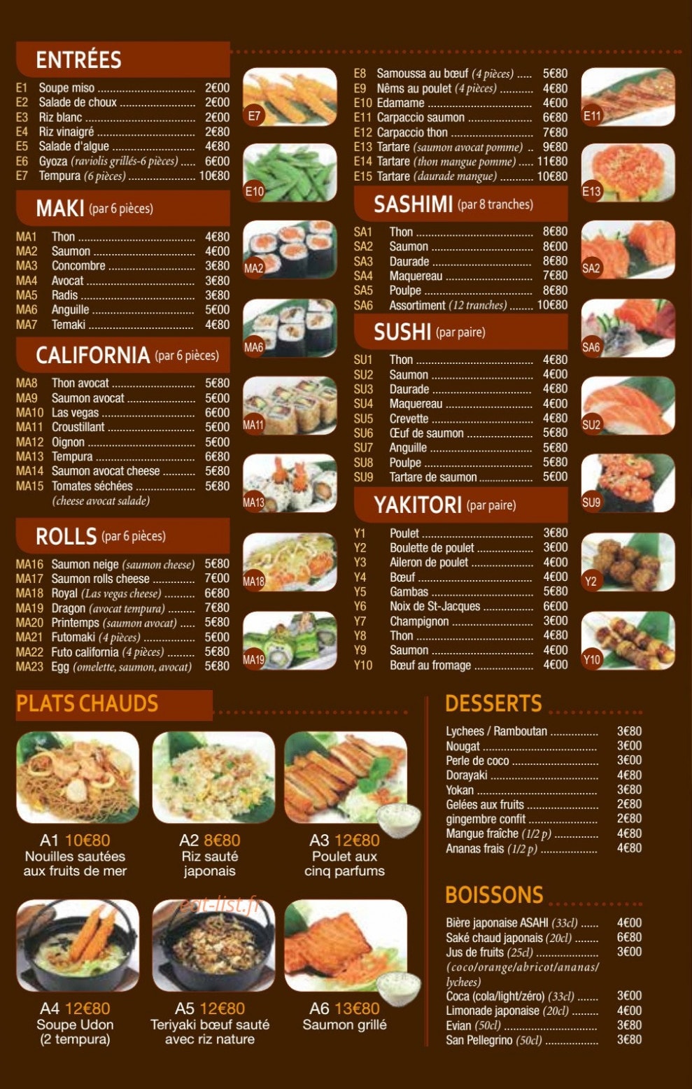Koi — carte page 2