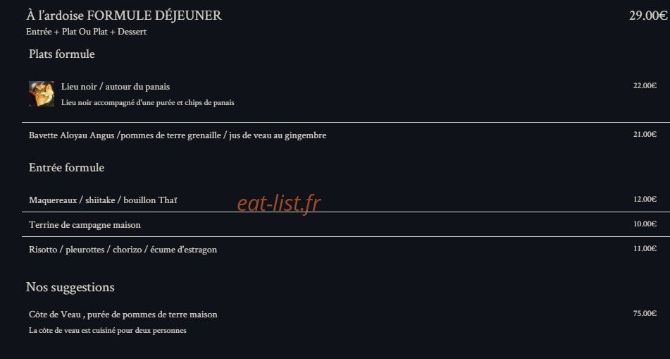 L'affable — carte page 2
